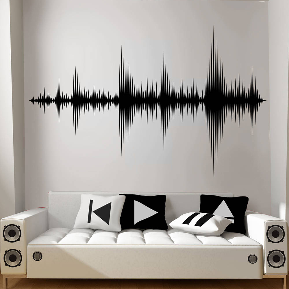 오디오 웨이브 벽 데칼, 사운드 웨이브 벽 스티커, 녹 - Audio Music Remover Free 리뷰 및 가격
