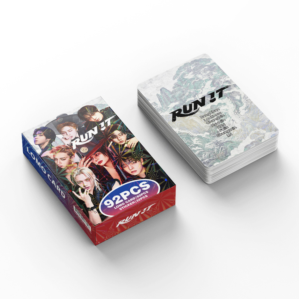 92개의 K팝 보이그룹 미니 카드, 'RUN IT' 노 - Audio Music Lollipop 리뷰 및 가격