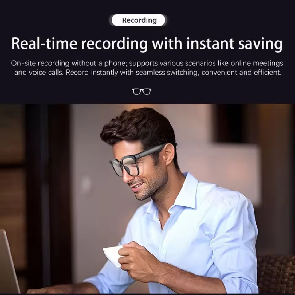 M02S AI 스마트 안경 8MP 카메라 블루투스 선글 - Audio With Music Ai 리뷰 및 가격