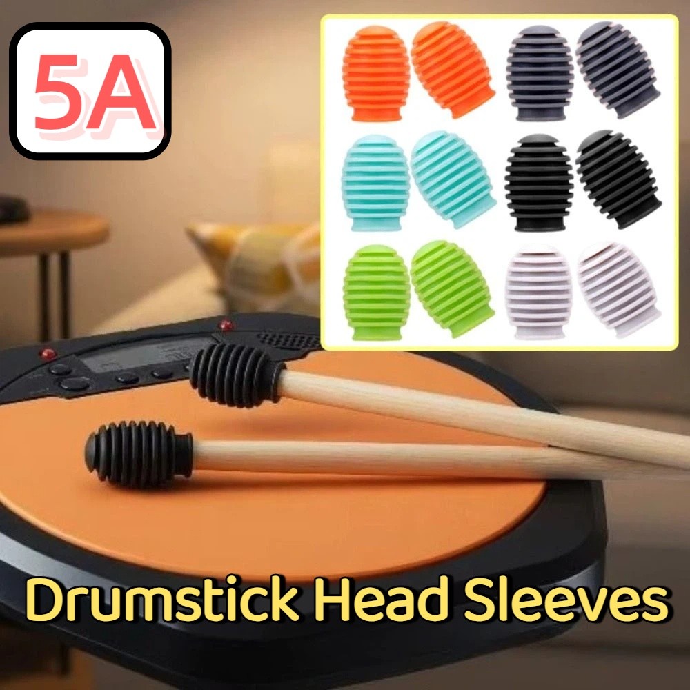 2개 실리콘 드럼 머트 소음 감소 5A 드럼스틱 헤드  - Drum Stick 5A 리뷰 및 가격