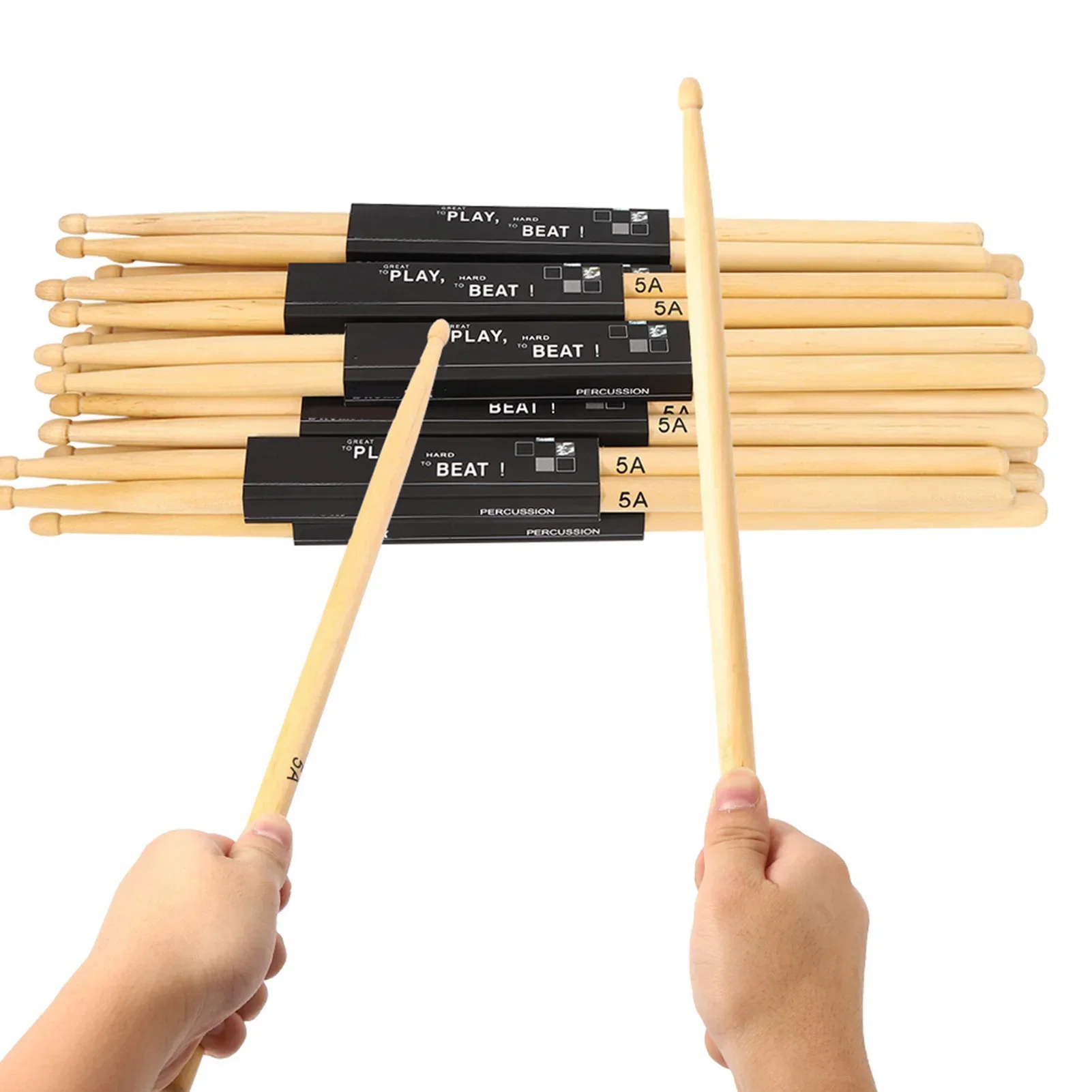 12쌍 눈물방울 모양의 스틱 헤드 드럼스틱 메이플 우드 - Drum Stick 5A 리뷰 및 가격