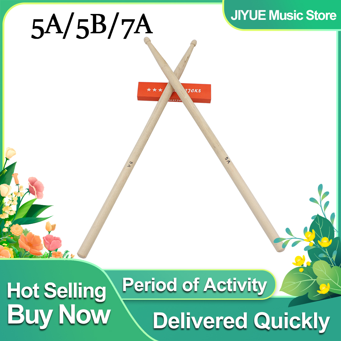 1 쌍 5A/7A/5B 드럼 스틱 메이플 우드 드럼 스 - Drum Stick 5A 리뷰 및 가격