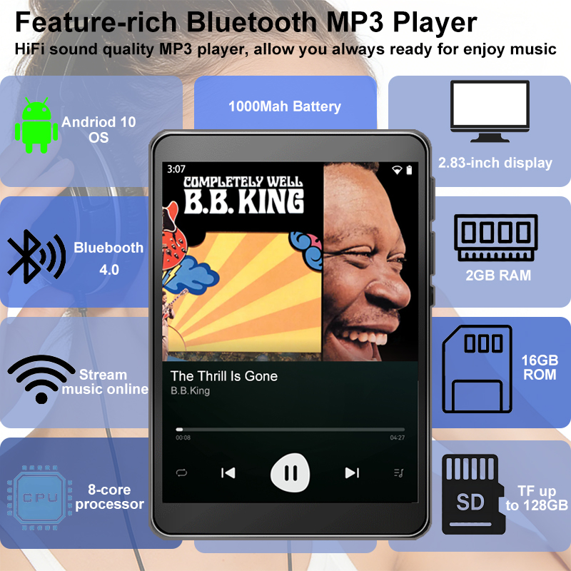 WiFi MP3 플레이어 Andriod 10 Spoti - Audio Music To Download 리뷰 및 가격